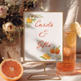 Poster Cartões E Presentes Aperol Spritz Chá De Noiva