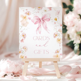 Poster Cartões e Presentes Arco Rosa para Chás de Bebê Me