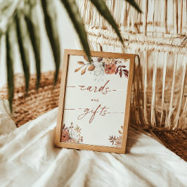 Poster Cartões e presentes Boho Chá de panela Terracotta