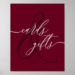 Poster Cartões e Presentes Burgundy