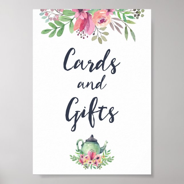 Poster Cartões e Presentes Chá de Bebê Casamento Noiva (Frente)
