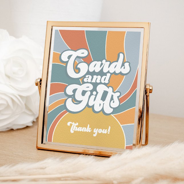 Poster Cartões e Presentes Chá de fraldas Retroativo (Criador carregado)