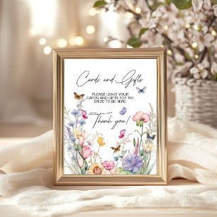 Poster Cartões e presentes Chá de panela de flores selvag
