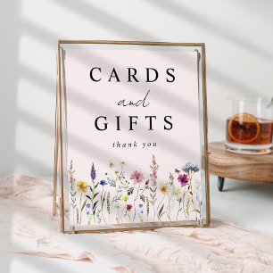 Poster Cartões e presentes cor-de-rosa-prateados Elegante