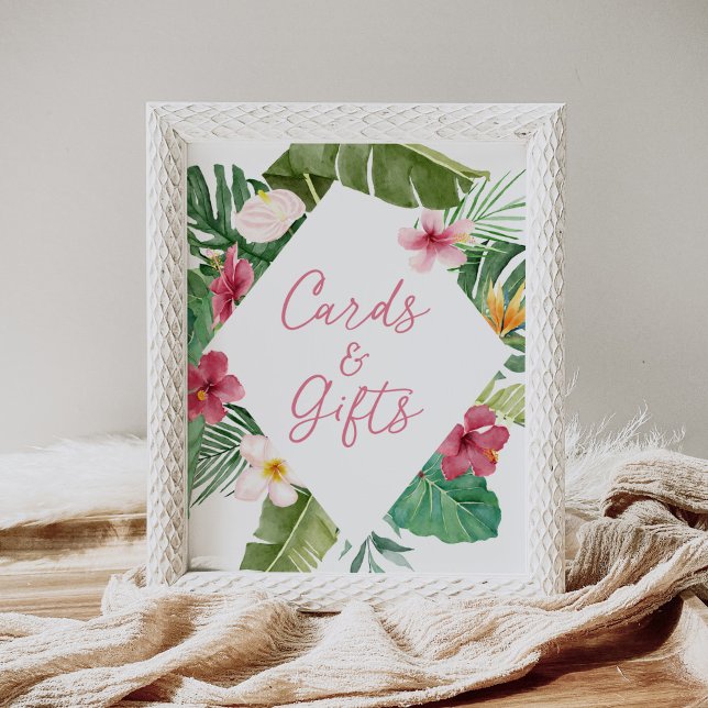 Poster Cartões e presentes de aniversário tropicais da Al (Criador carregado)