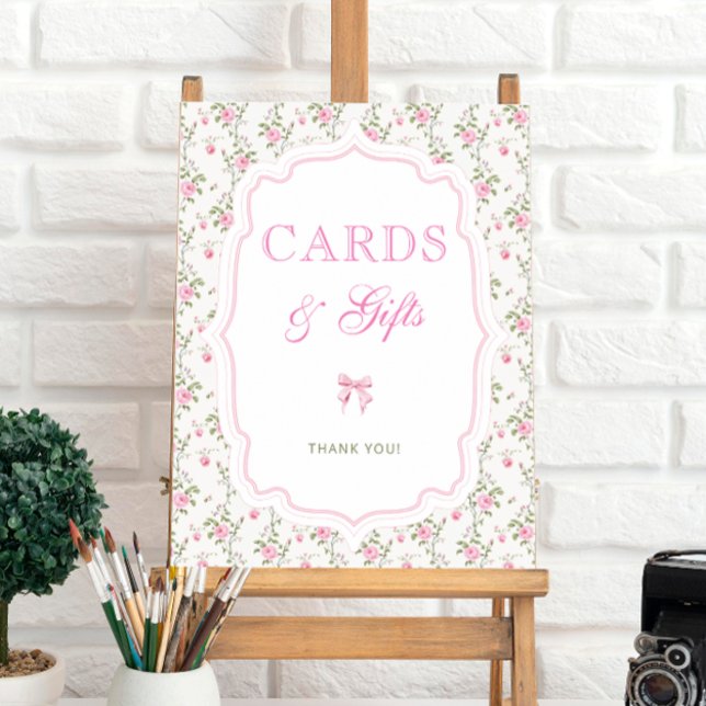 Poster Cartões e presentes de Arco rosa com parelha (Criador carregado)