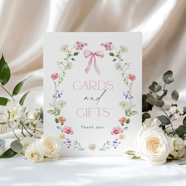 Poster Cartões e presentes de arco rosa silvestre (Criador carregado)