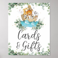 Cartões e presentes de bebê de aniversário e verde