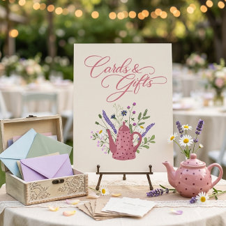 Poster Cartões e Presentes de Buquê de Flores Silvestres