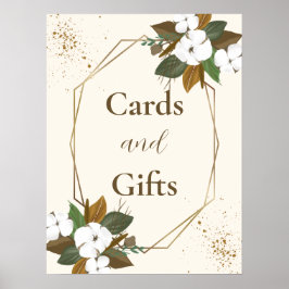 Poster Cartões E Presentes De Castanho E Creme Modernos