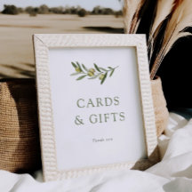 Cartões e presentes de Chá de fraldas