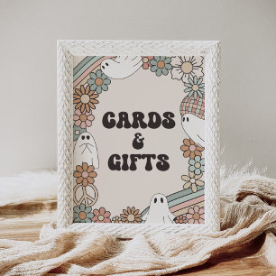 Poster Cartões e presentes de Chá de fraldas de Boo Hallo