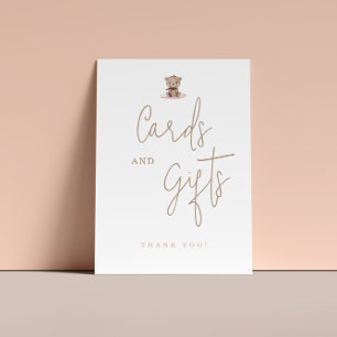 Poster Cartões E Presentes De Chá de fraldas De Urso De T