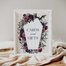 Poster Cartões e presentes de Chá de fraldas do Coffin Ha