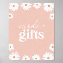 Poster Cartões e presentes de Chá de fraldas Floral Boho 