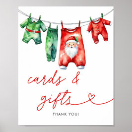 Poster Cartões e presentes de Chá de fraldas Holly Christ