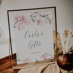 Poster Cartões e Presentes de Flor de Cerejeira da Primav