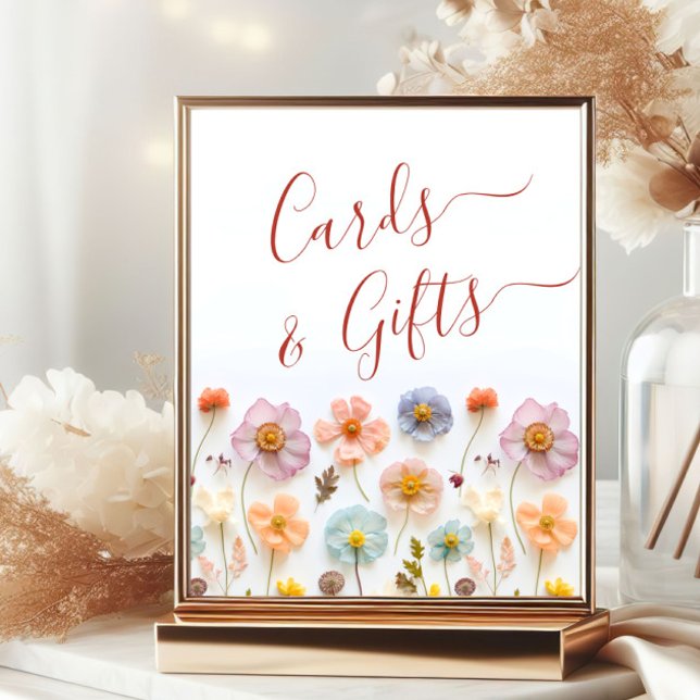 Poster Cartões e presentes de flores silvestres boêmicas  (Criador carregado)