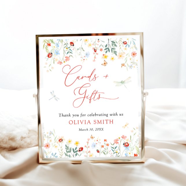 Poster Cartões e presentes de jardim bonitos e Insetos (Criador carregado)