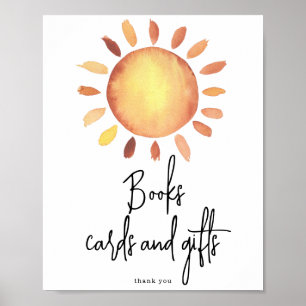 Poster Cartões e presentes de livros solares