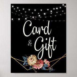 Poster Cartões e Presentes de Luzes de Cordas de Magnolia