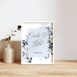 Poster Cartões e presentes de mirtilo Berry Sweet