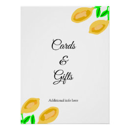 Póster cartões e presentes desenhados à mão com folhas de