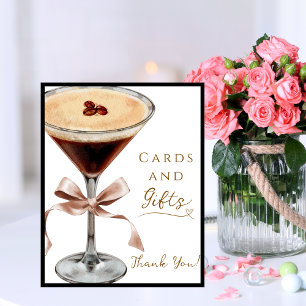 Poster Cartões e Presentes Espresso Martini Chá de Noiva
