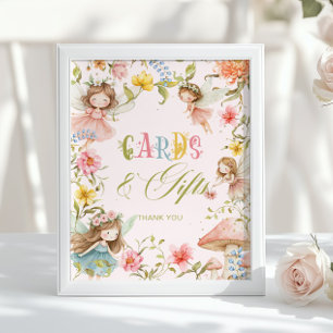 Poster Cartões e Presentes Fada Primeiro Aniversário Enca