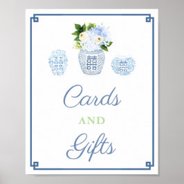 Poster Cartões E Presentes Festa De Bebê Chique Chinoiser