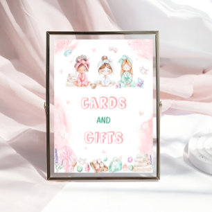 Poster Cartões e presentes Festa Spa Aniversário