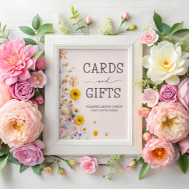 Poster Cartões e presentes Festas de Flor Selvagem