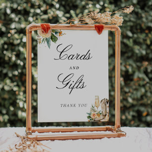 Poster Cartões e presentes Inicializa Sinal de Chá de pan