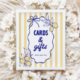 Poster Cartões e presentes mediterrânicos CIAO BABY Lemon