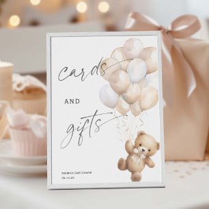 Poster Cartões e presentes modernos esperam o sexo neutro