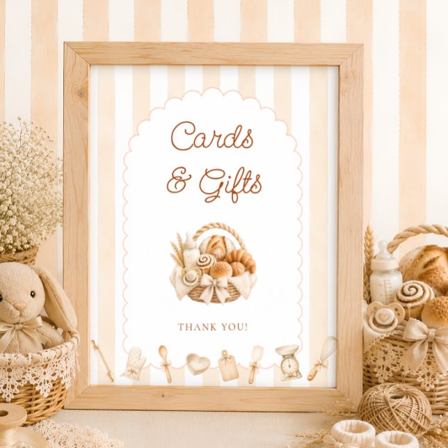 Poster Cartões e Presentes para Chá de Bebê Bun in the Ov (Criador carregado)