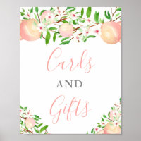 Cartões e Presentes para Chá de Bebê Peaches Baby