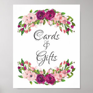 Poster Cartões e Presentes para Chá de Noiva com Blush & 
