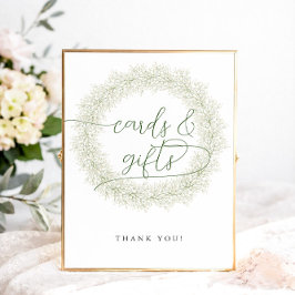 Poster Cartões e Presentes para Chá de Noiva com Flores B