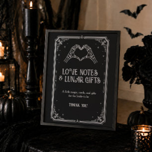 Poster Cartões e Presentes para Chá de Noiva de Halloween