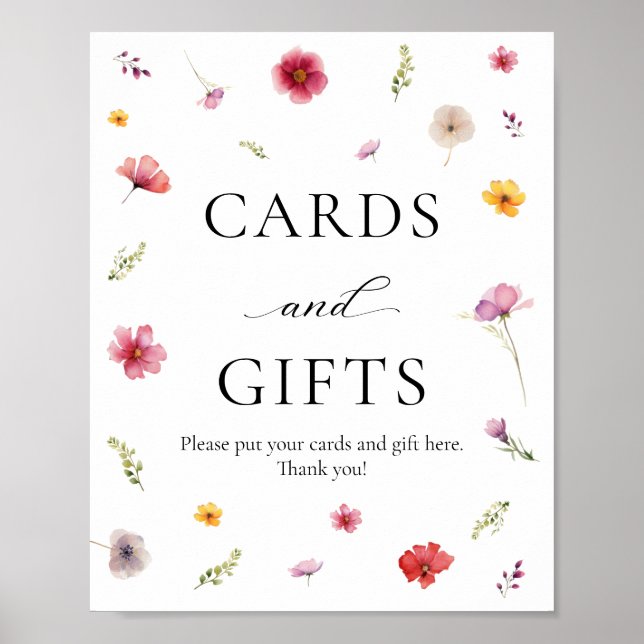 Poster Cartões e Presentes para Chá de Panela Love in Blo (Frente)