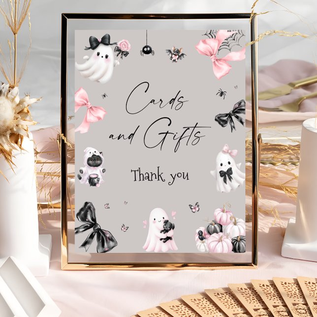 Poster Cartões e presentes para Chás de fraldas de Hallow (Criador carregado)