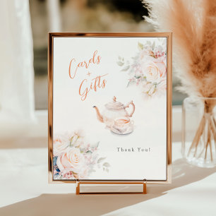 Poster Cartões e presentes Pastel Blooms Bridal Tea Party