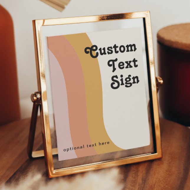 Poster Cartões e Presentes Personalizados Moderno Retro A (Criador carregado)