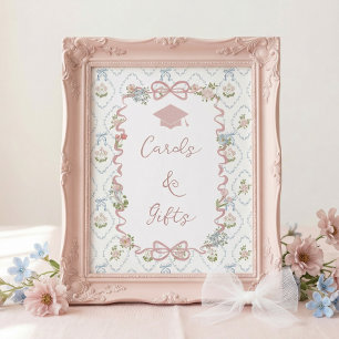 Poster Cartões e Presentes Placa de Formatura com Laço Ro