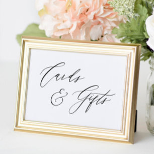 Poster Cartões e Presentes Rústicos de Caligrafia Simples