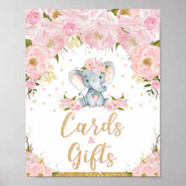 Poster Cartões e presentes - Símbolo de elefante - Chá de