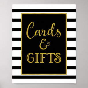 Poster Cartões e presentes Sinais Dourados de casamento