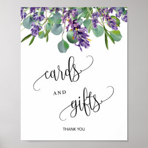 Poster Cartões e presentes - Sinal de casamento - Lavanda