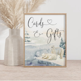 Poster Cartões e presentes Urso Polar